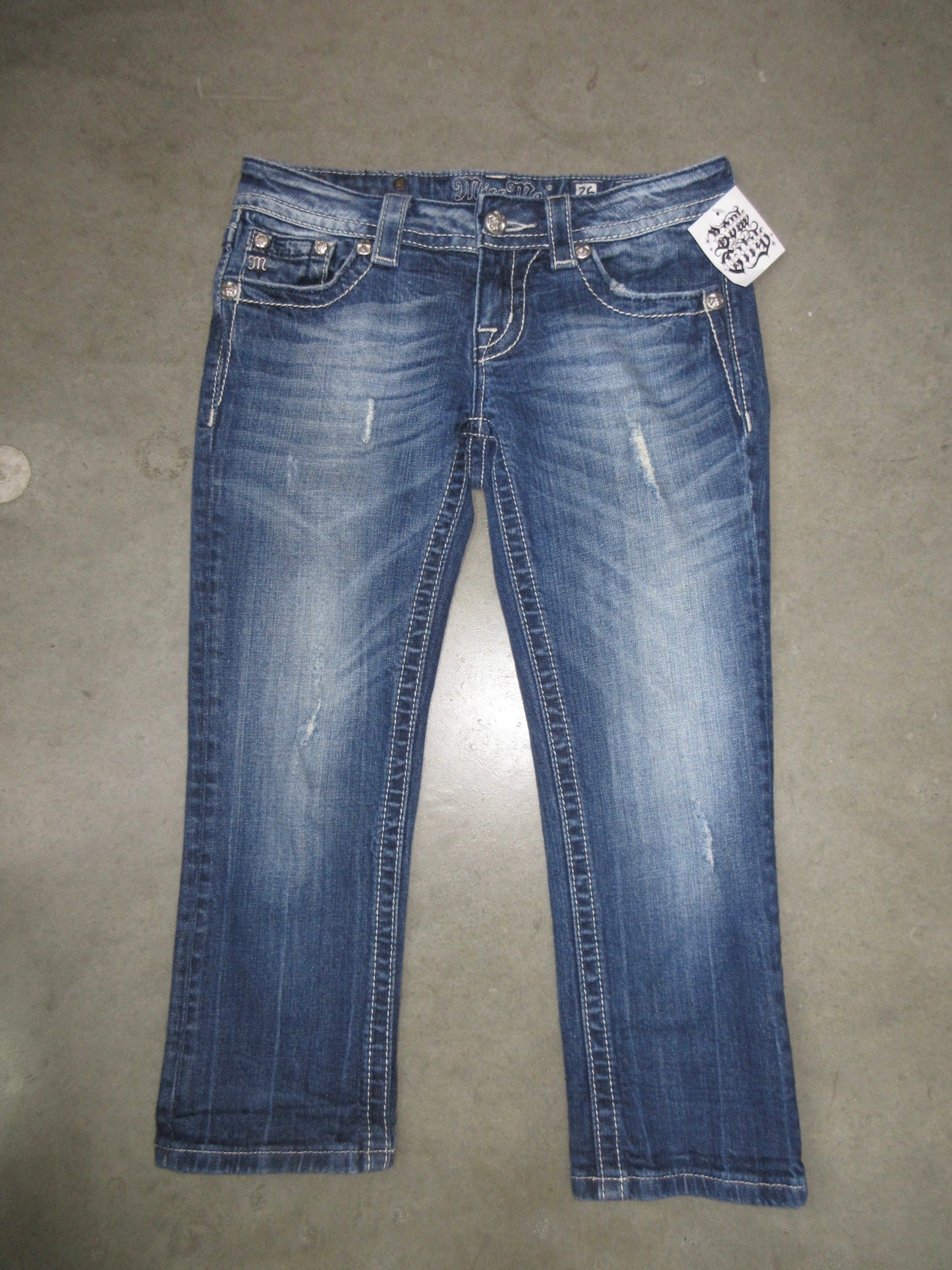 MissMe Vintage Design Capri Pants