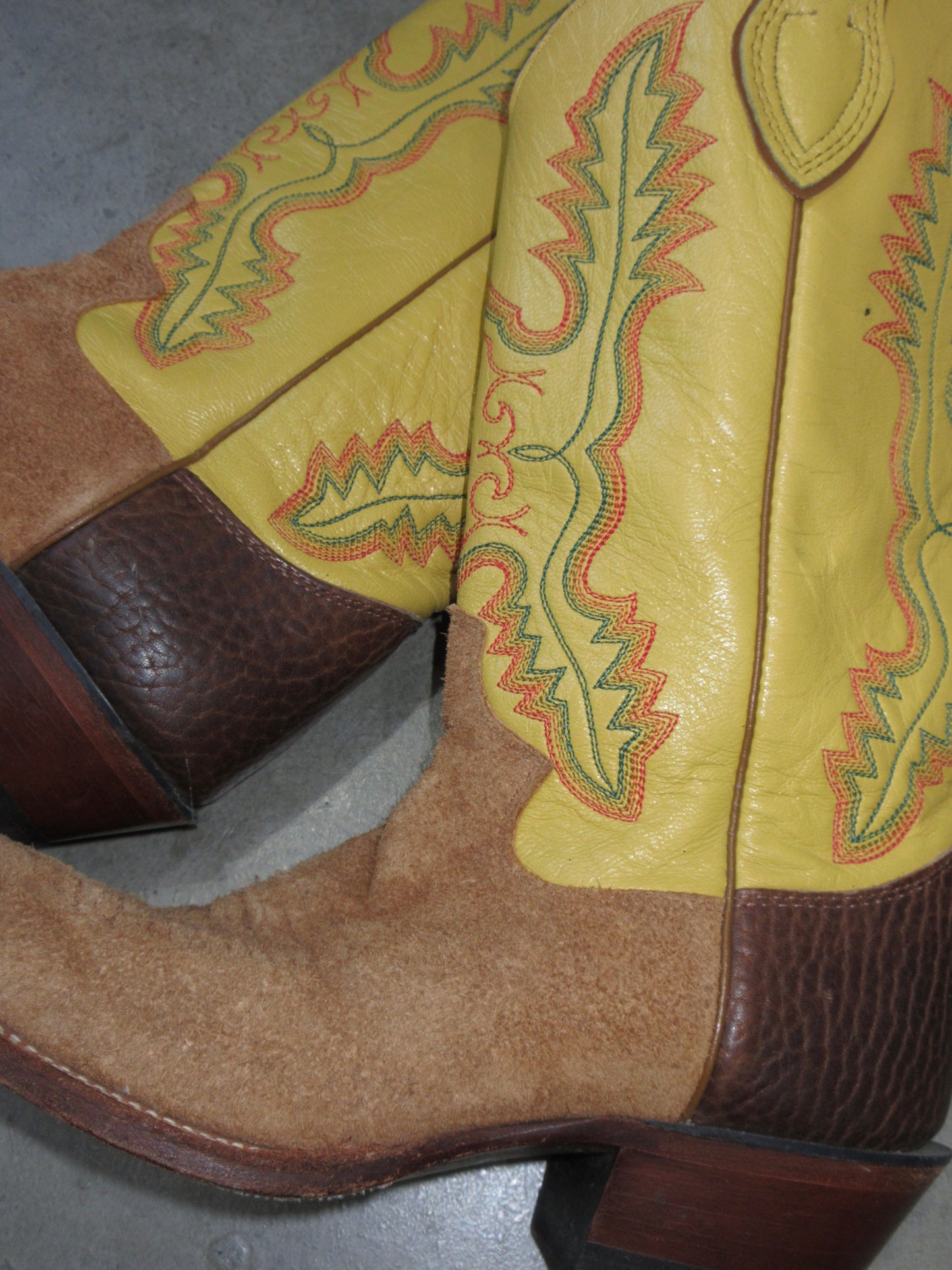Vintage Design Western Boots