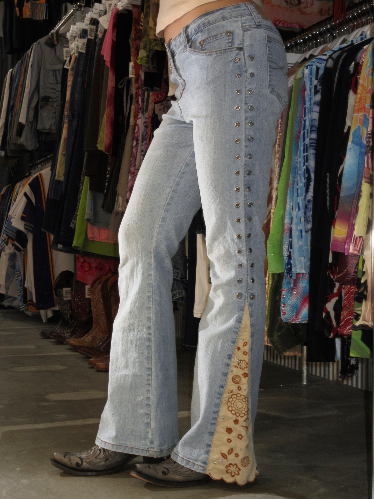 Vintage Design Flare Pants