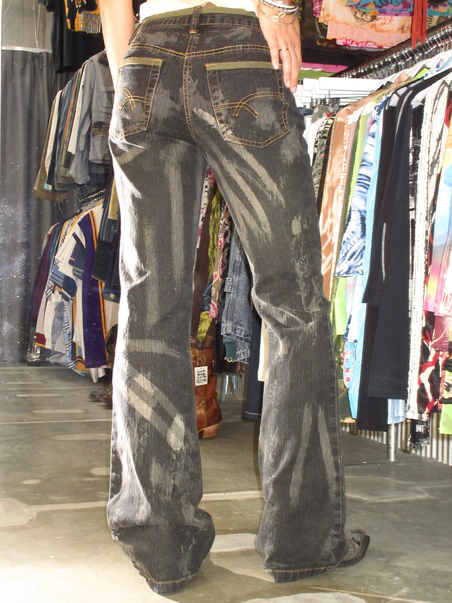 Vintage Design Flare Pants