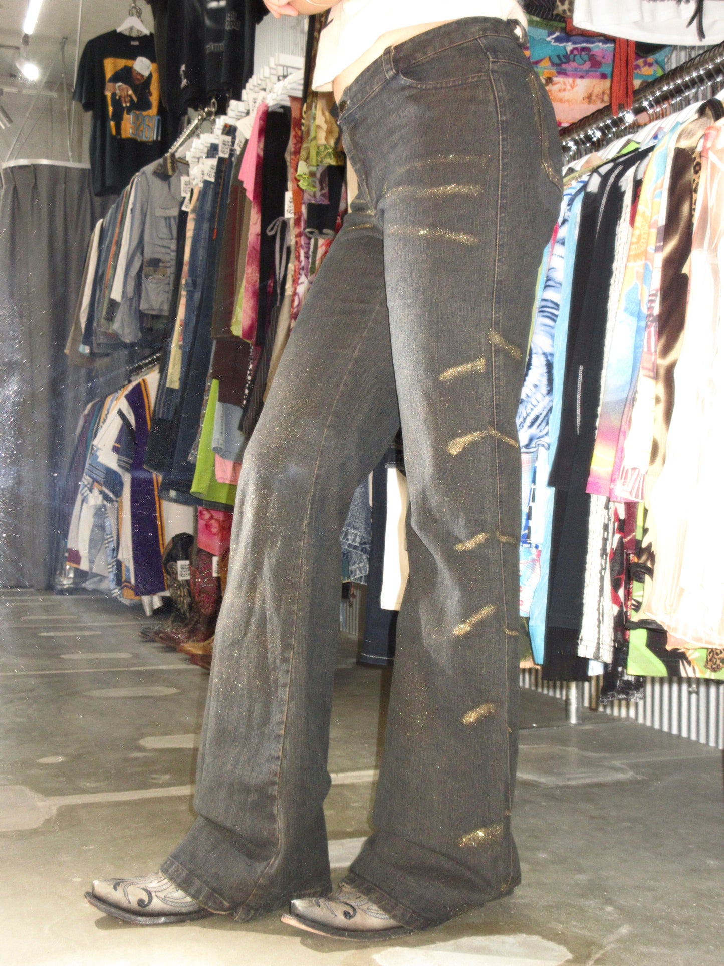 Vintage Design Flare Pants