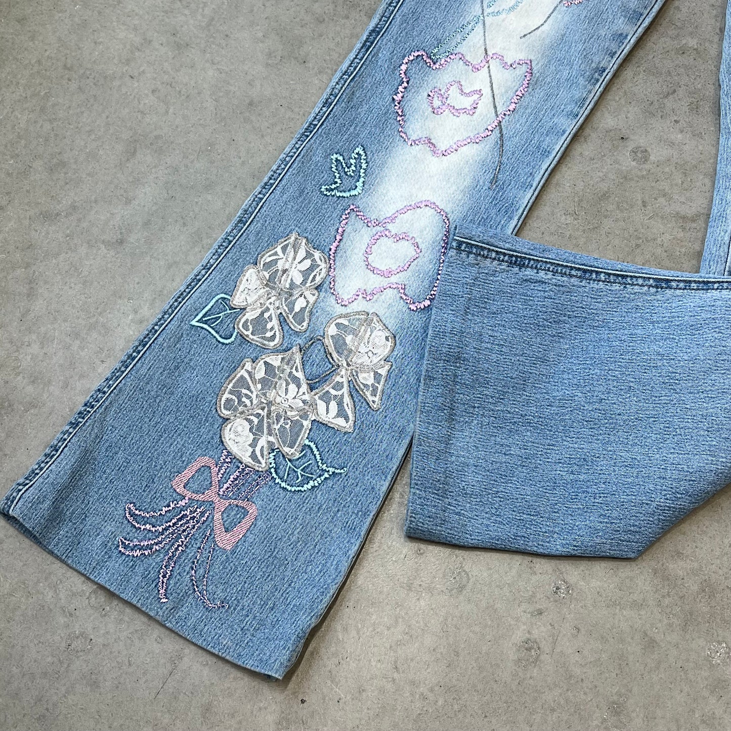 Vintage Design Flare Pants