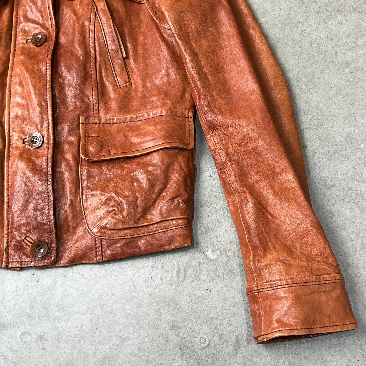 Vintage Design Leather Jacket