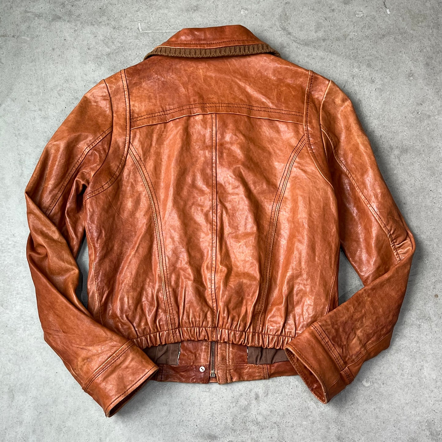 Vintage Design Leather Jacket