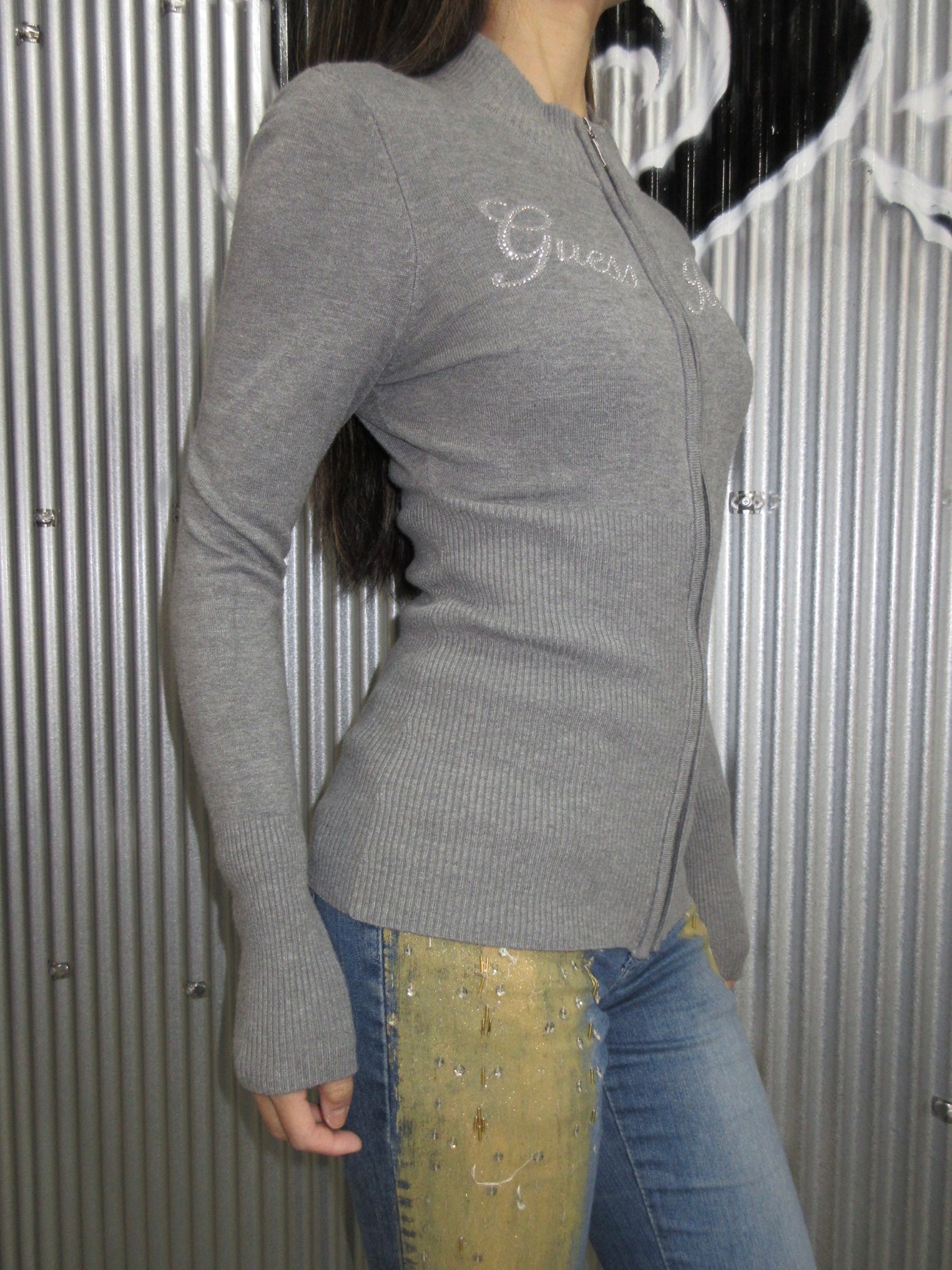 Guess Vintage Design Zip Top