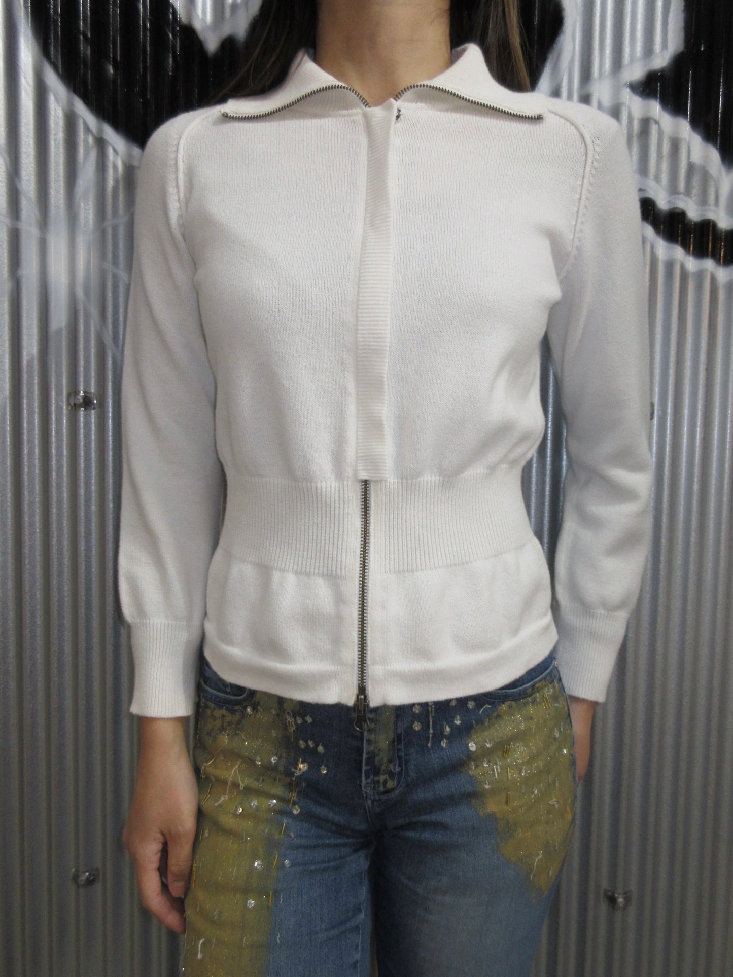 Vintage Design Zip Top