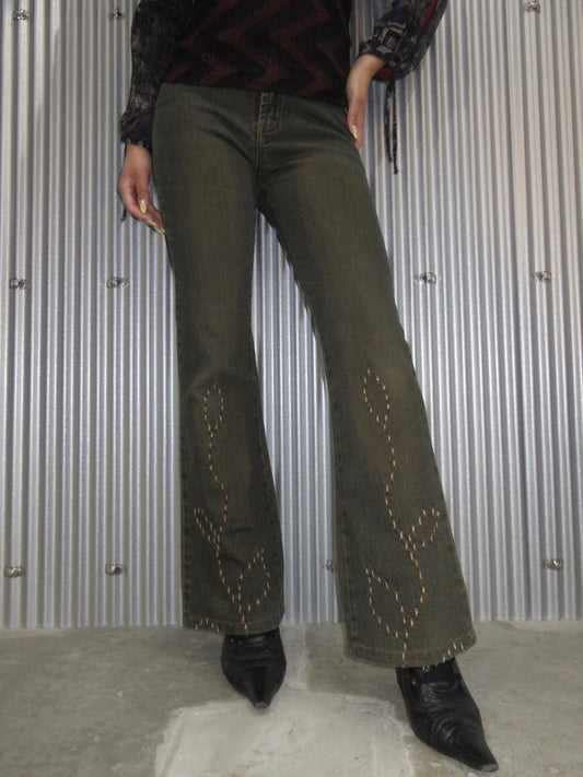 Vintage Design Flare Pants