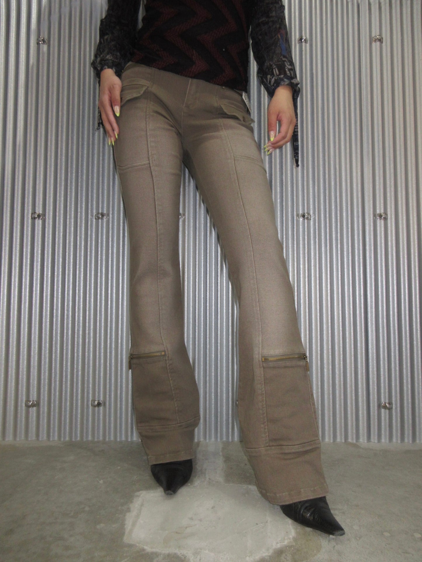 Vintage Design Flare Pants