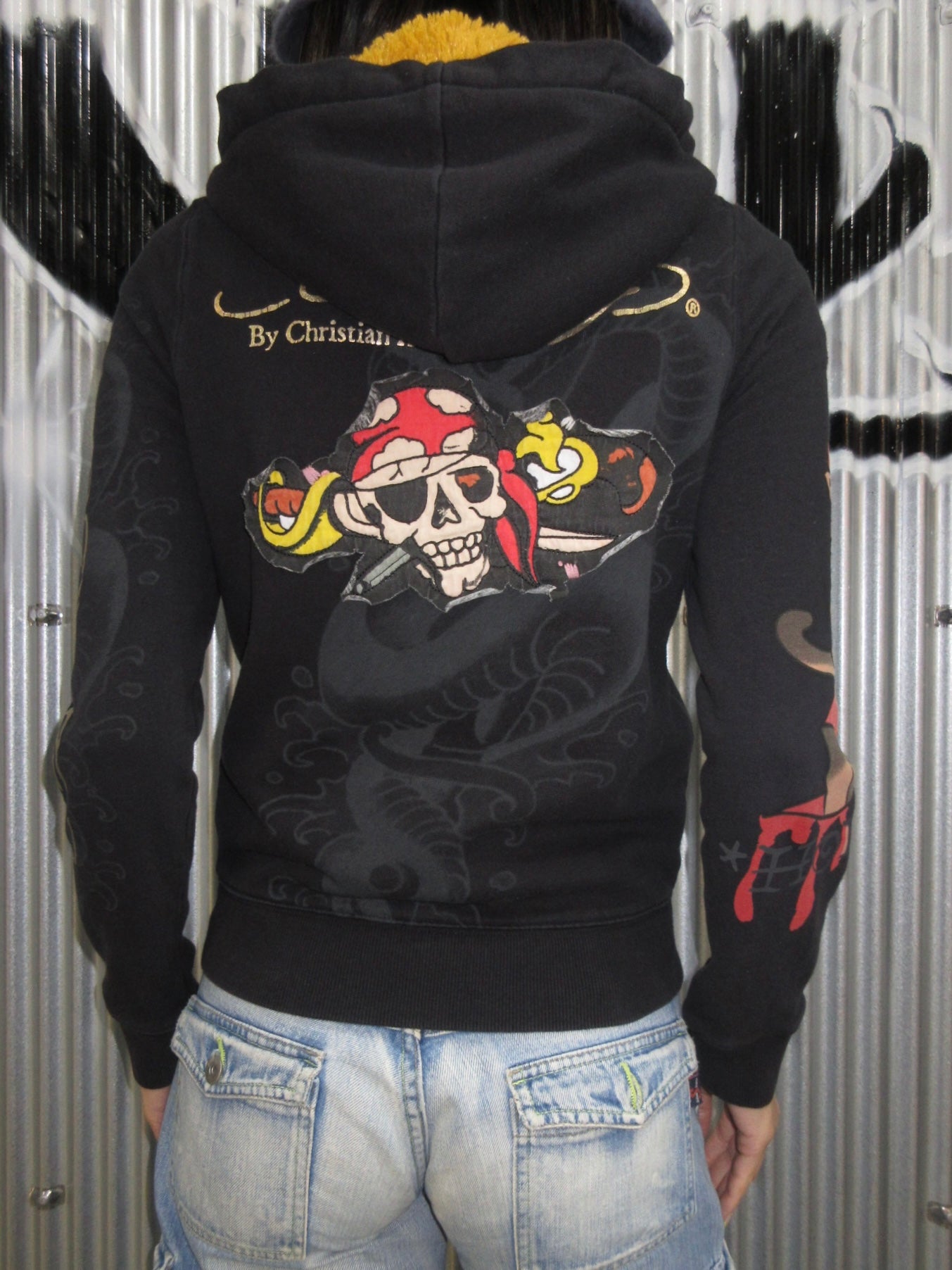 Ed Hardy Vintage Design Zip Top