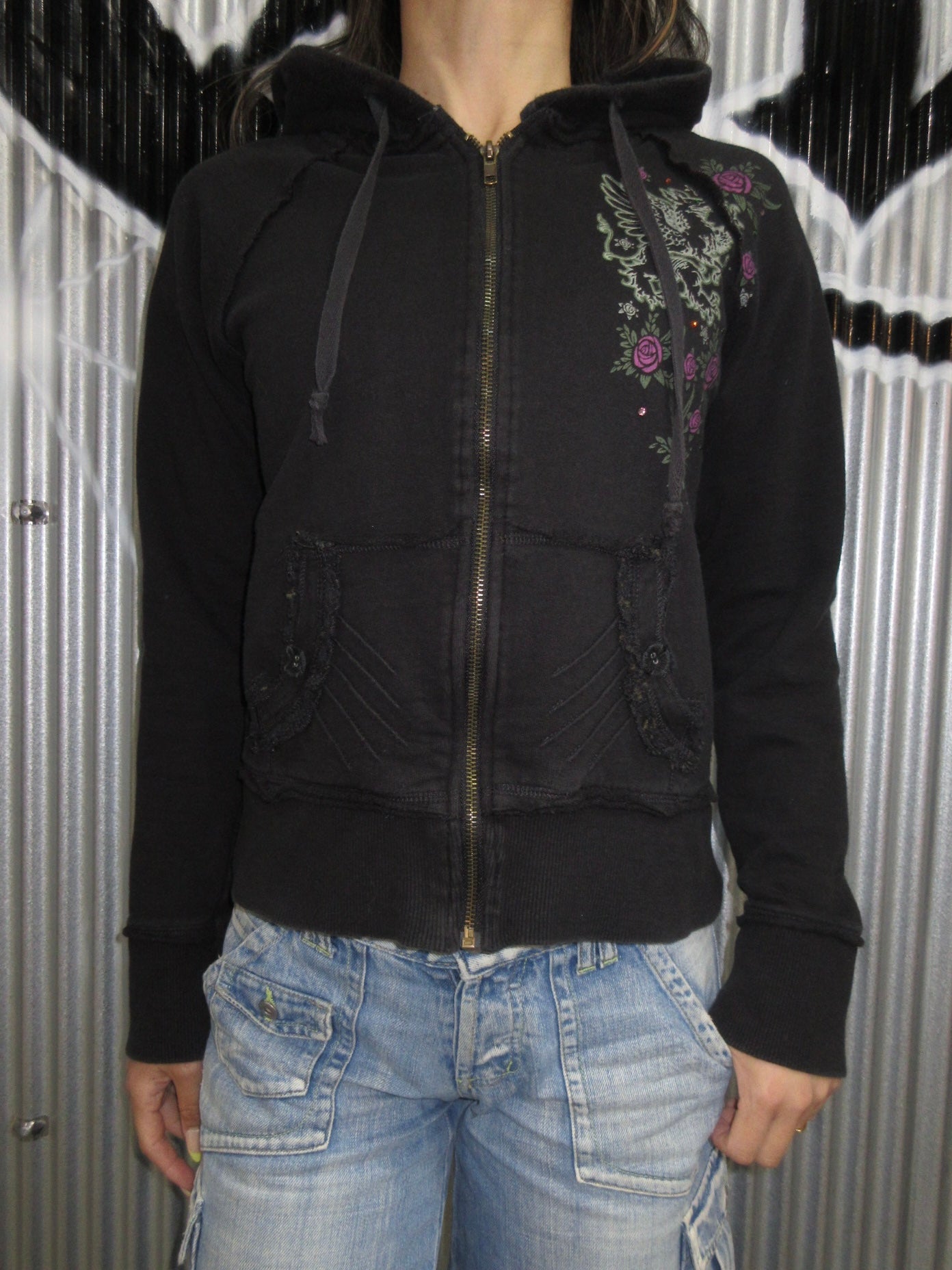 Vintage Design Zip Top