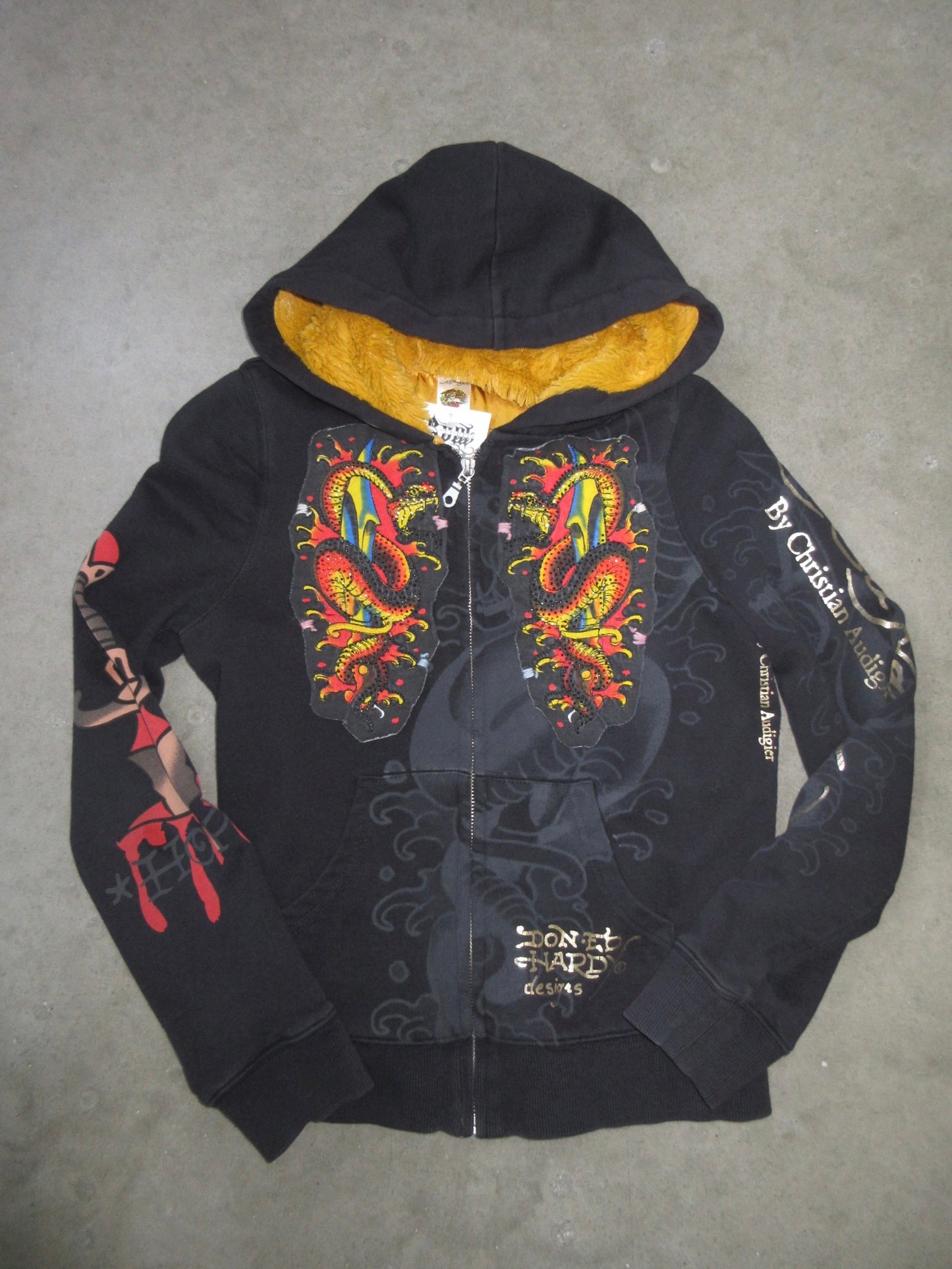 Ed Hardy Vintage Design Zip Top