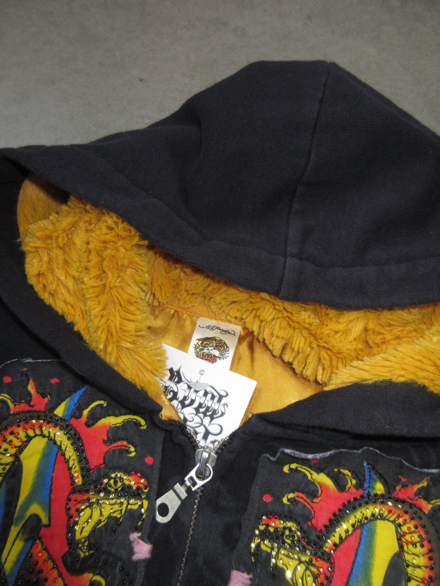 Ed Hardy Vintage Design Zip Top