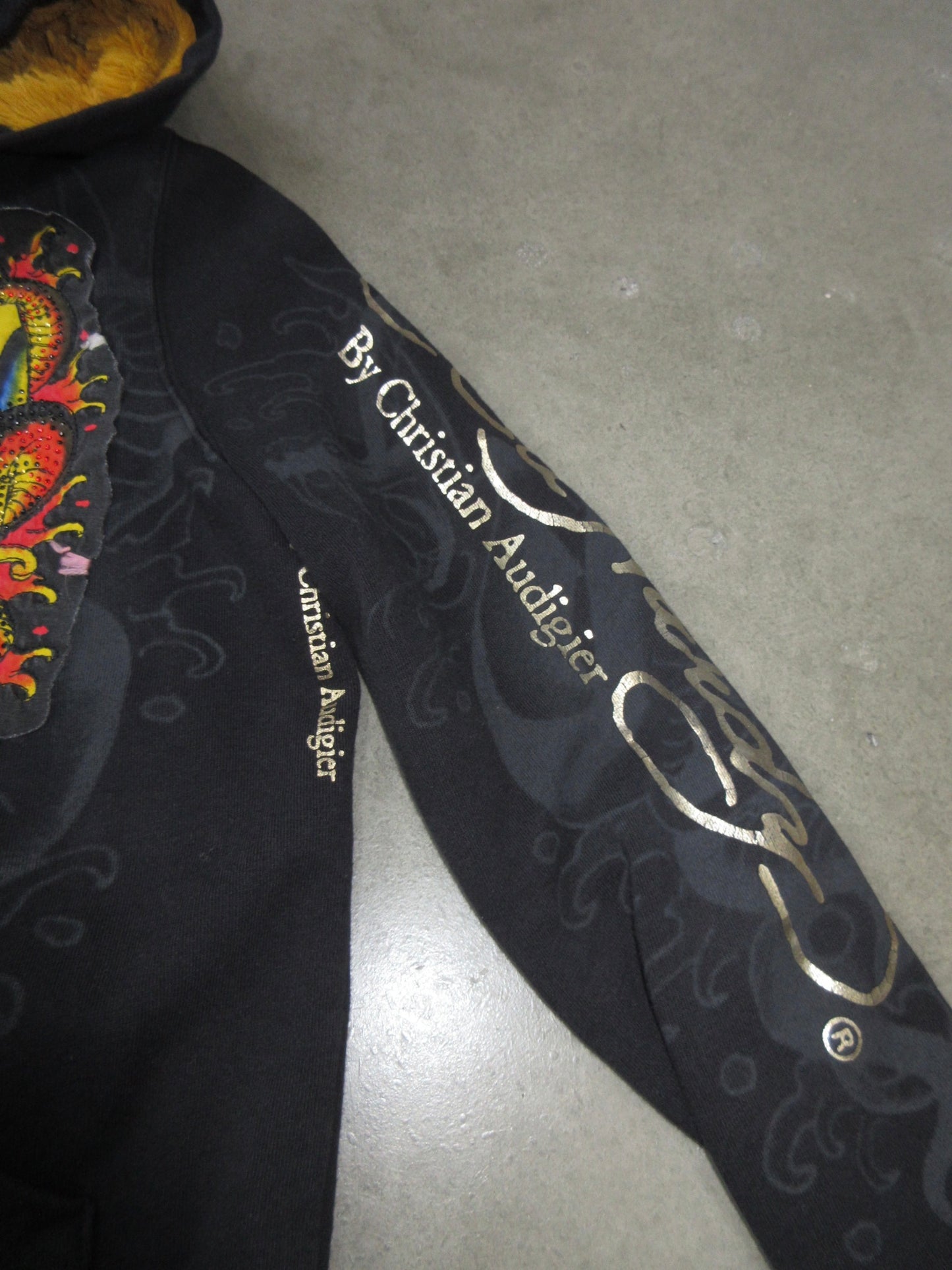 Ed Hardy Vintage Design Zip Top