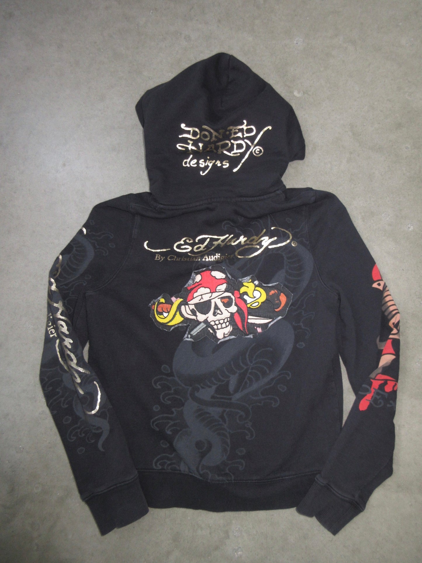 Ed Hardy Vintage Design Zip Top
