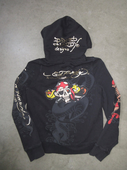 Ed Hardy Vintage Design Zip Top