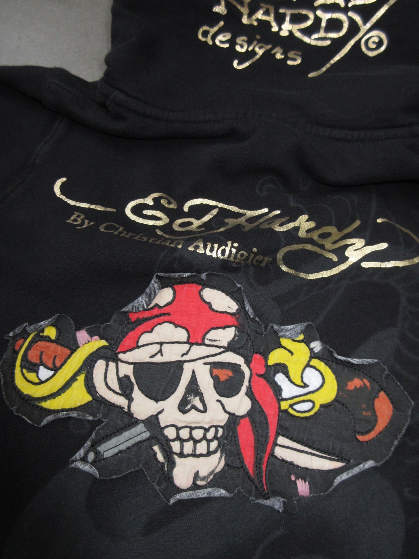 Ed Hardy Vintage Design Zip Top