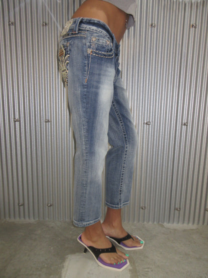 MissMe Vintage Design Capri Pants