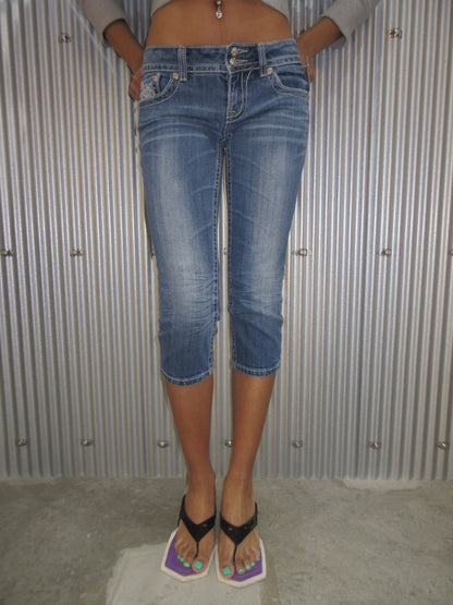 MissMe Vintage Design Capri Pants