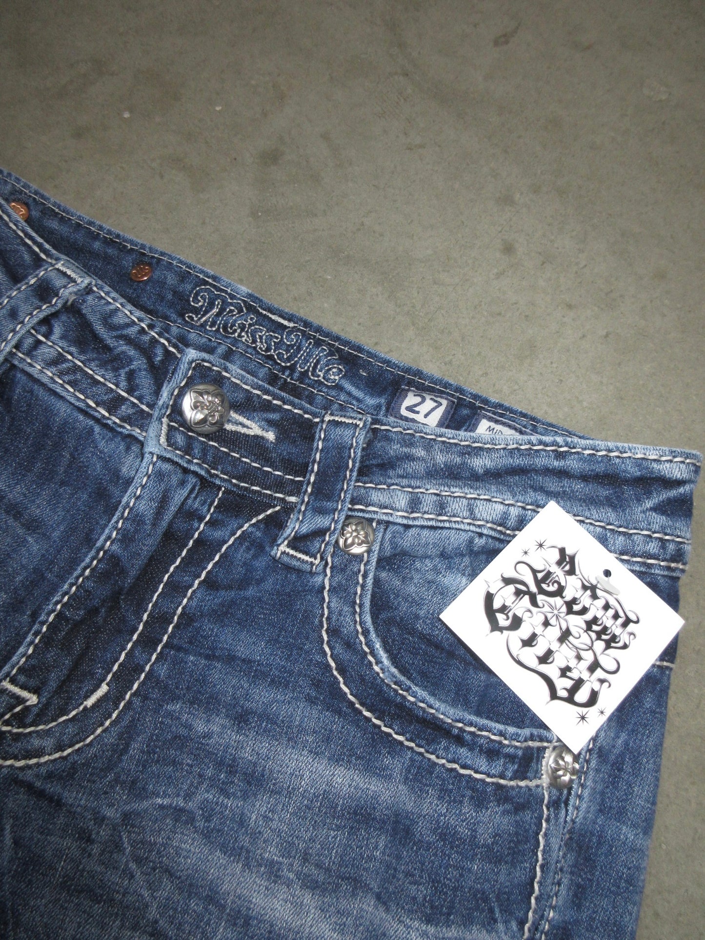 MissMe Vintage Design Capri Pants