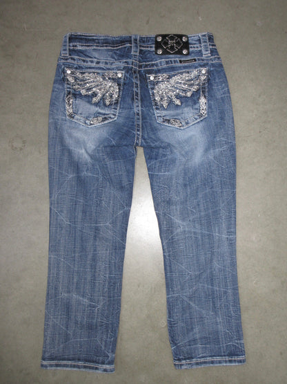 MissMe Vintage Design Capri Pants