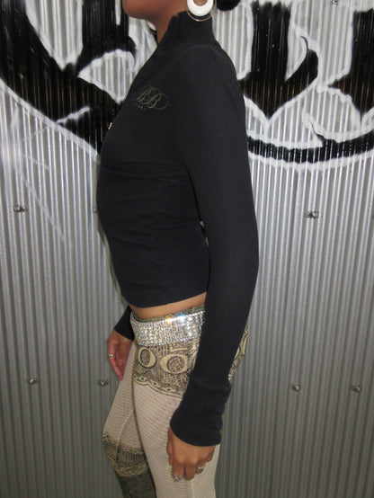 Bebe Sport Vintage Design Zip Top