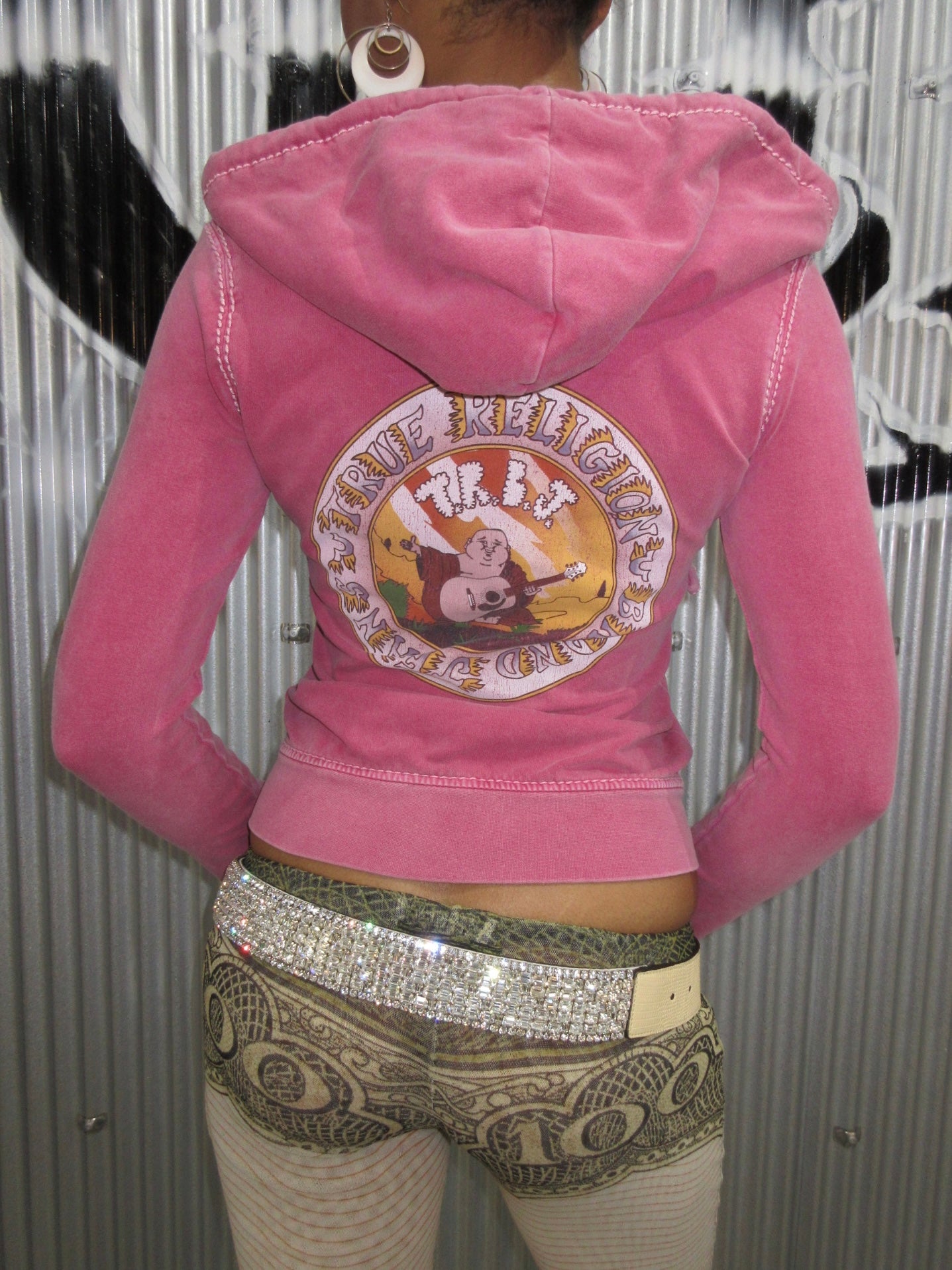 True Religion Vintage Design Zip Top