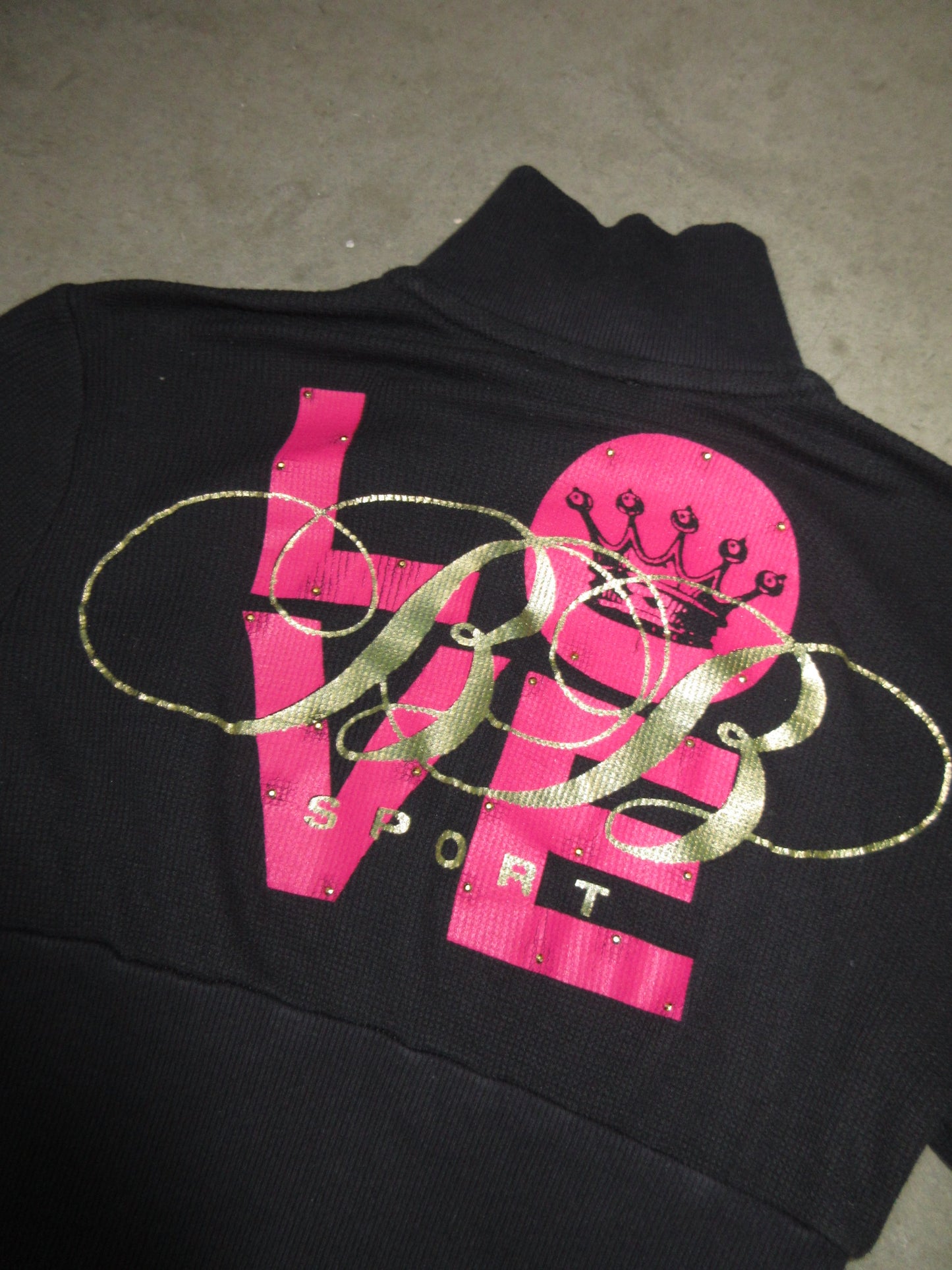 Bebe Sport Vintage Design Zip Top