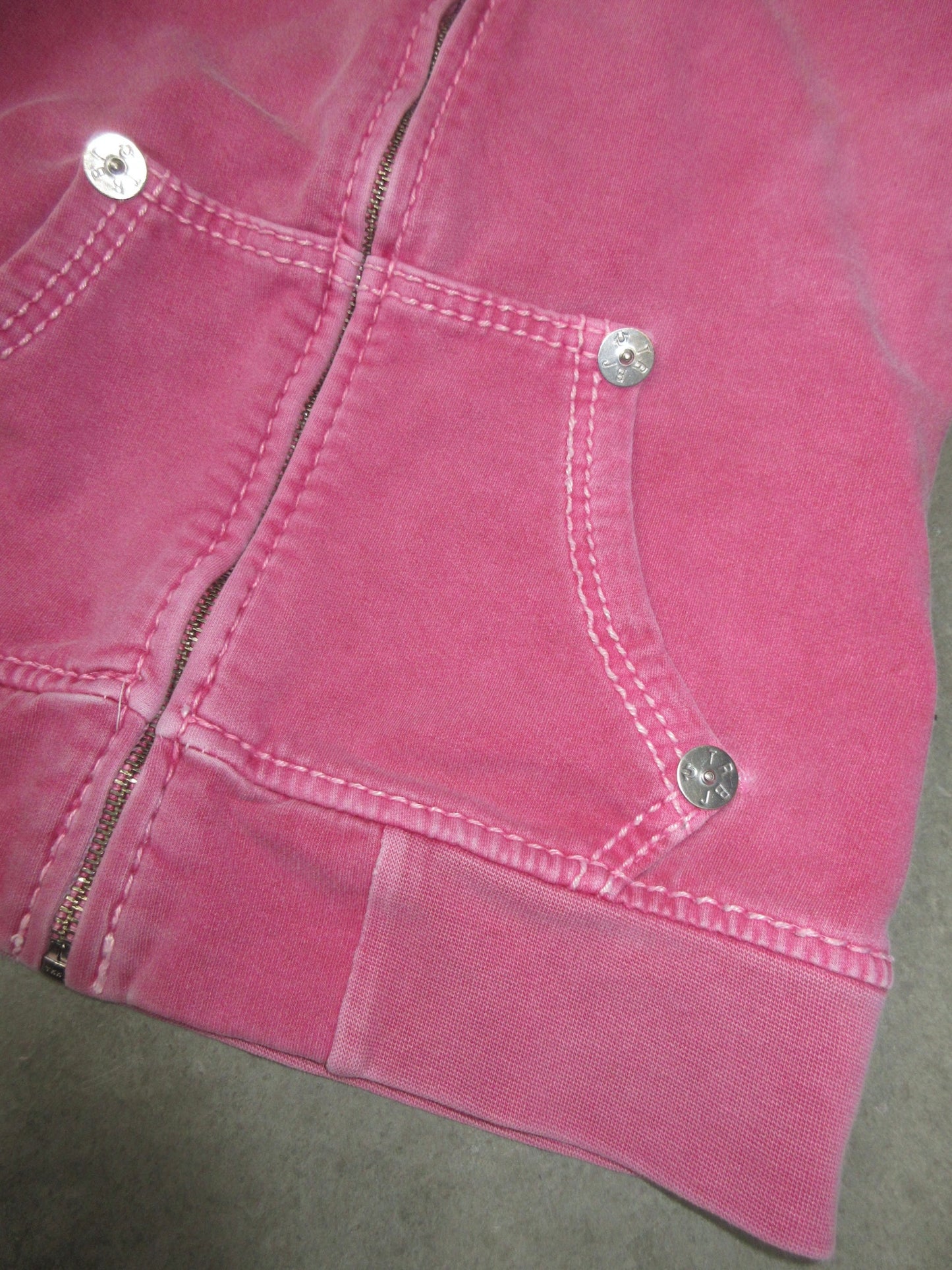 True Religion Vintage Design Zip Top