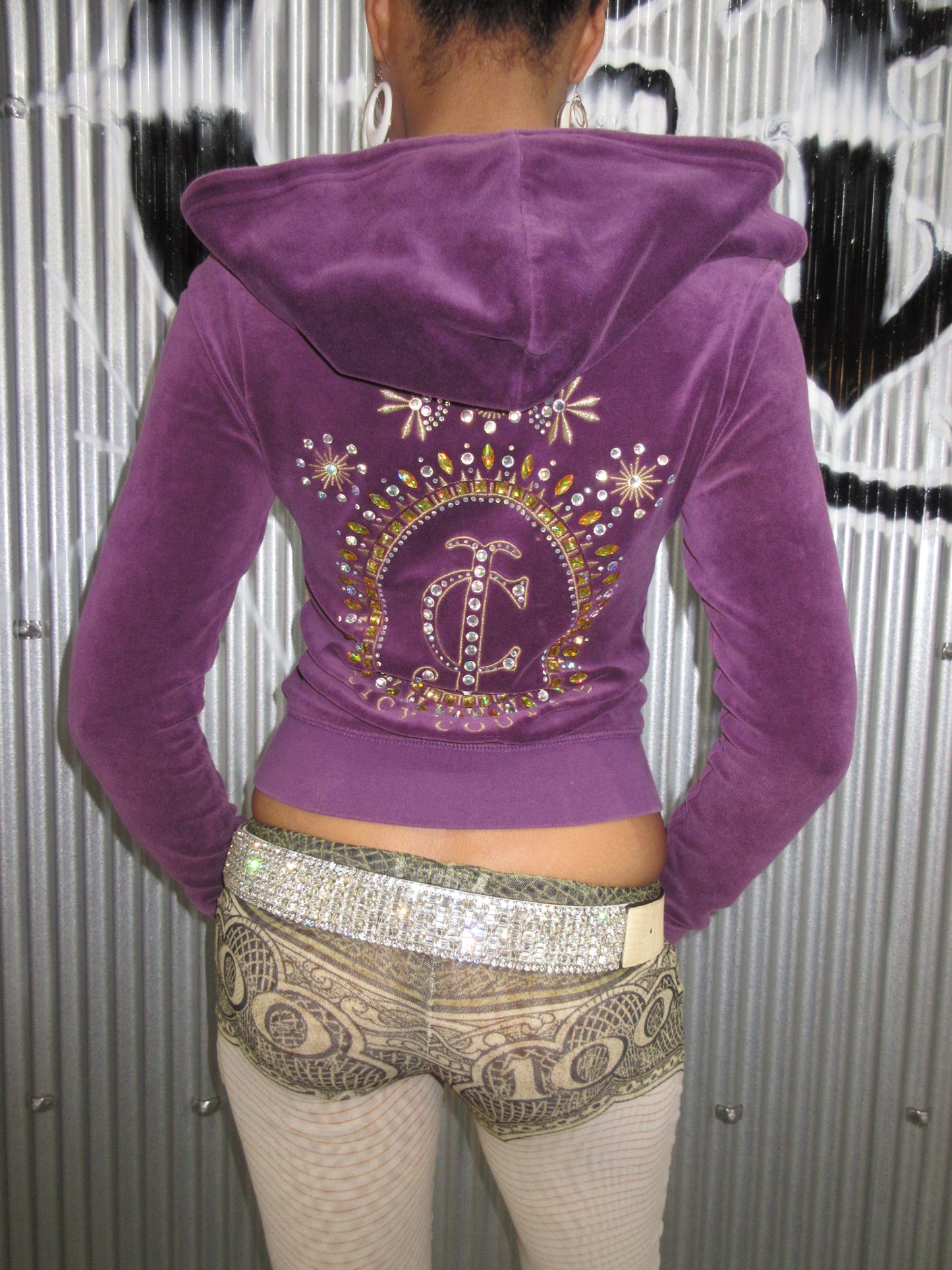 Juicy Couture Vintage Design Zip Top
