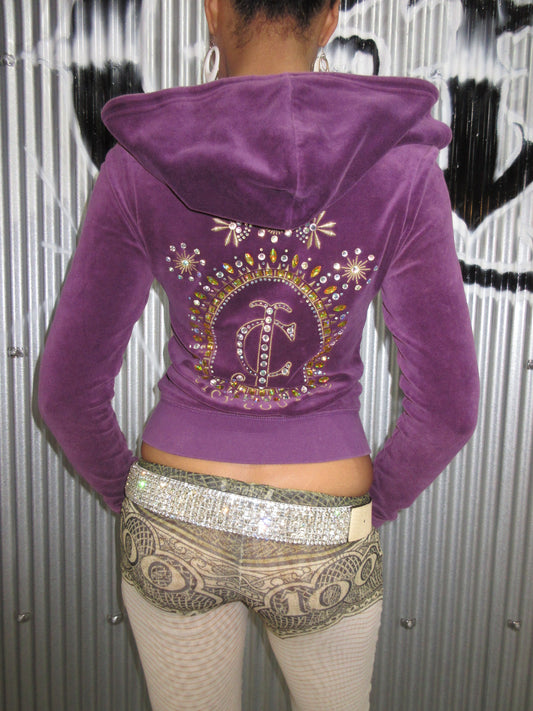 Juicy Couture Vintage Design Zip Top