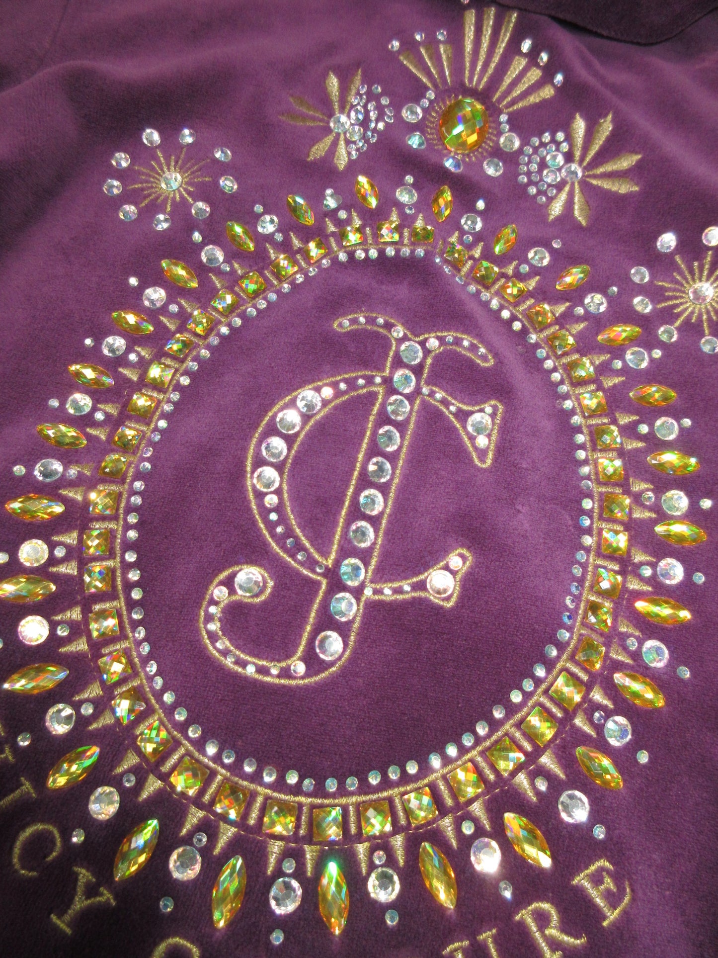 Juicy Couture Vintage Design Zip Top