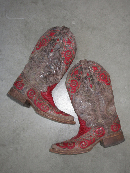 Vintage Design Western Boots