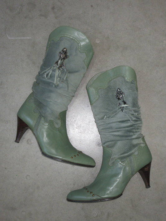 Vintage Design Western Boots