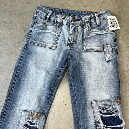 Vintage Design Flare Pants