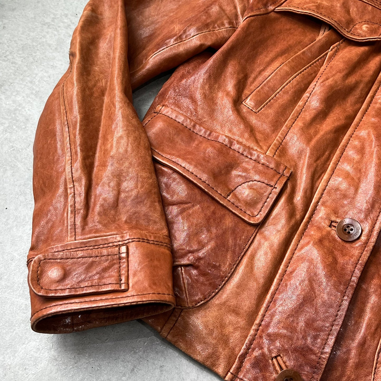 Vintage Design Leather Jacket