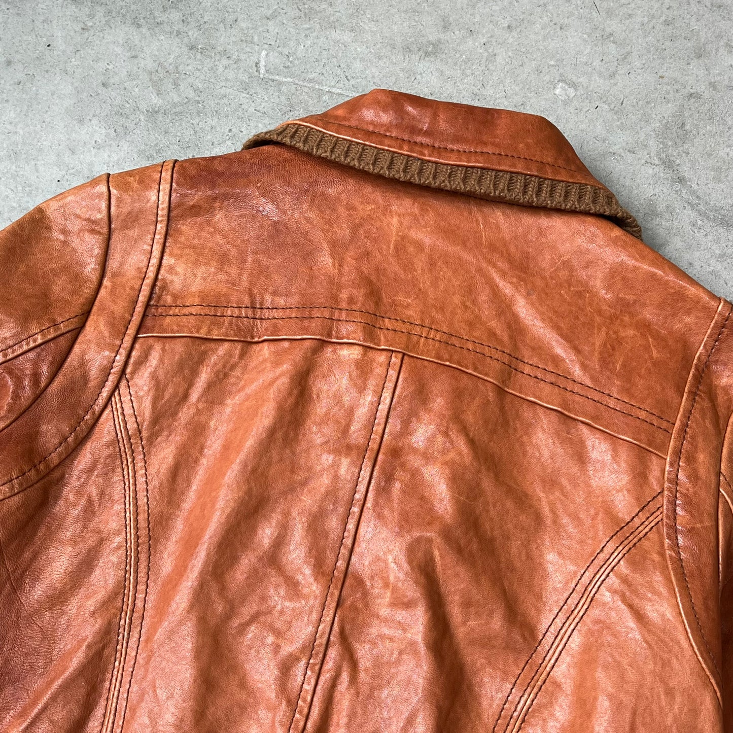 Vintage Design Leather Jacket