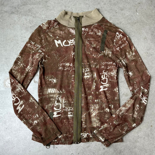 Vintage Design Zip Top