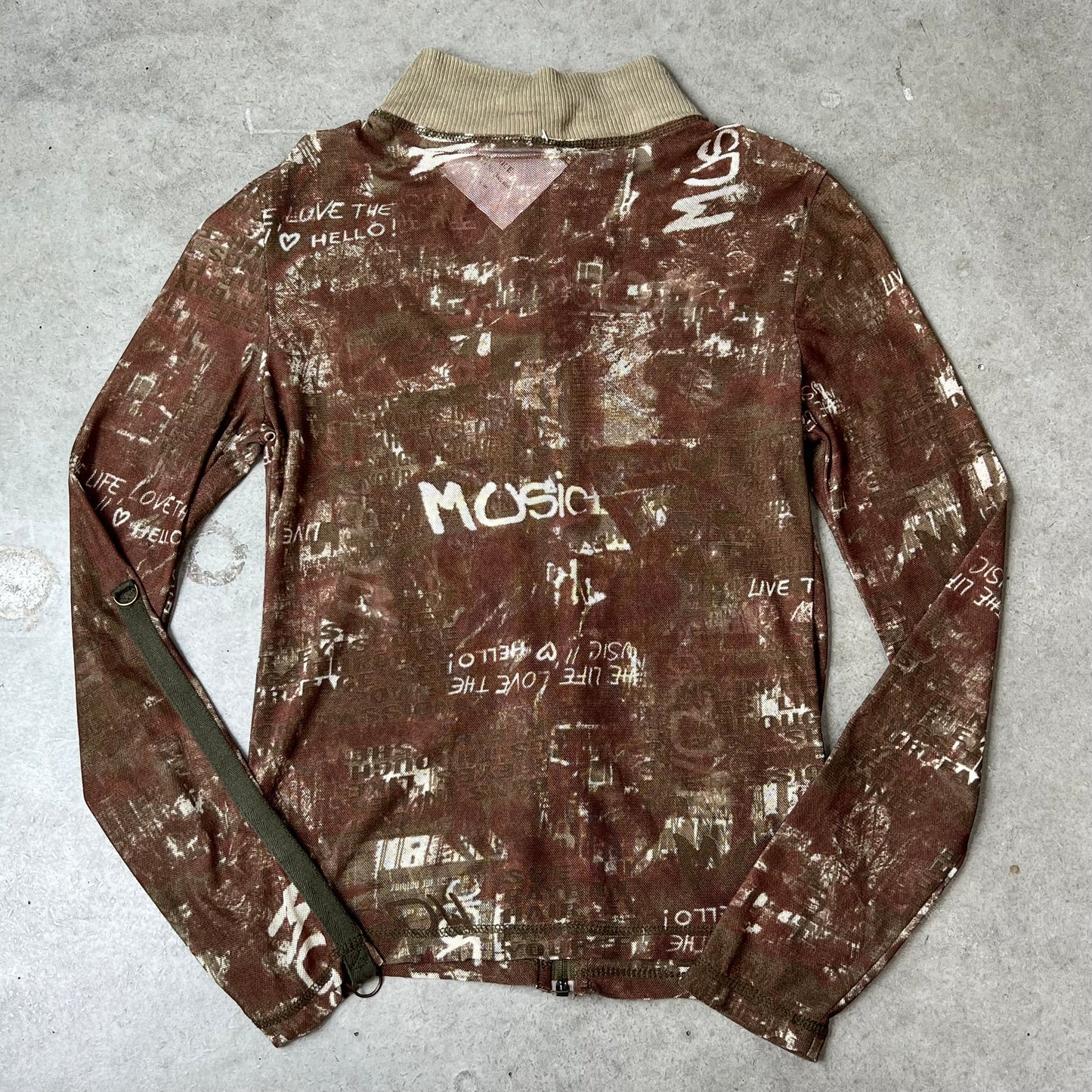 Vintage Design Zip Top