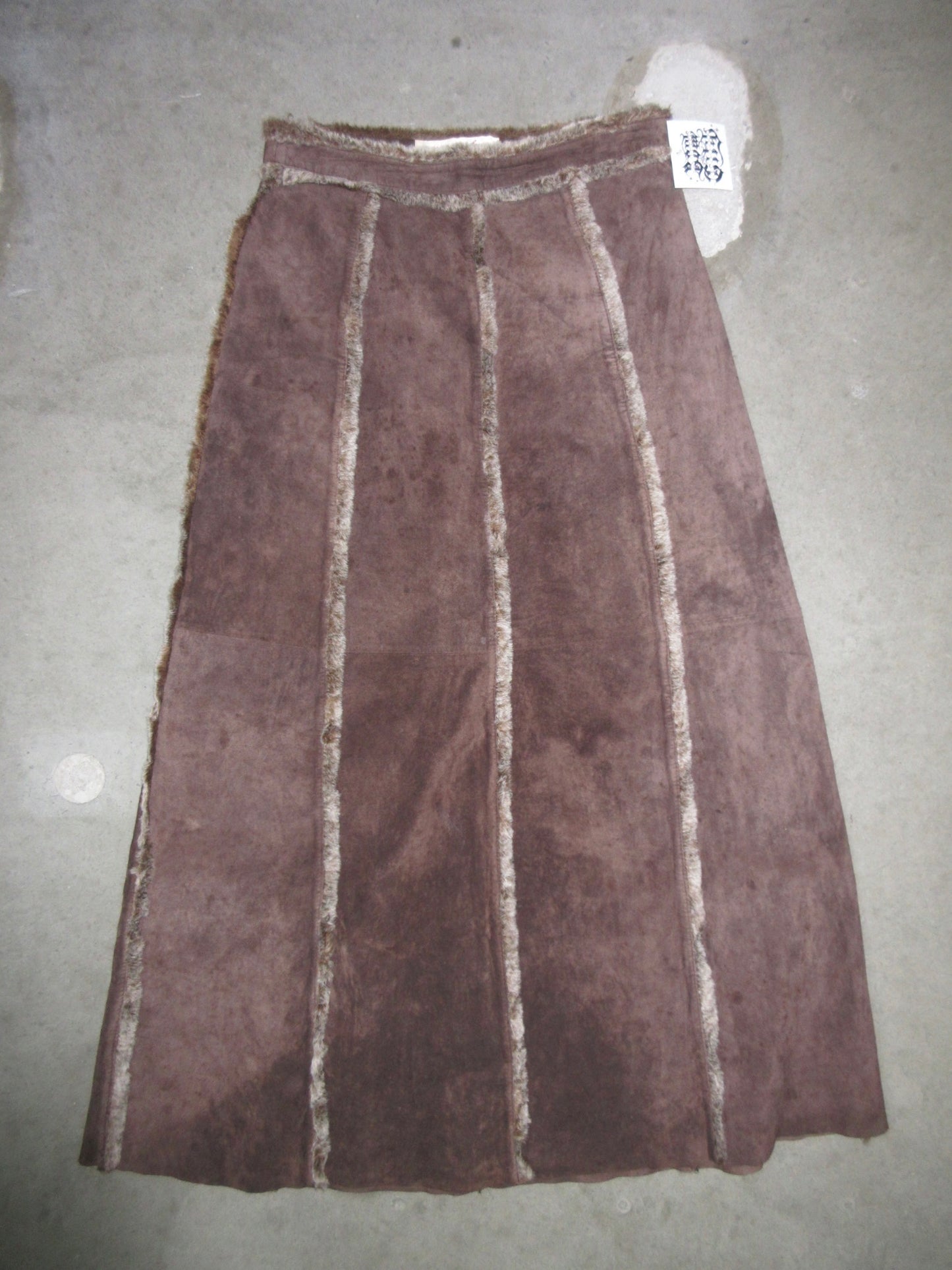 Vintage Design Leather Skirt