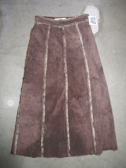 Vintage Design Leather Skirt