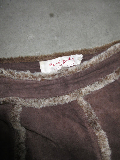 Vintage Design Leather Skirt