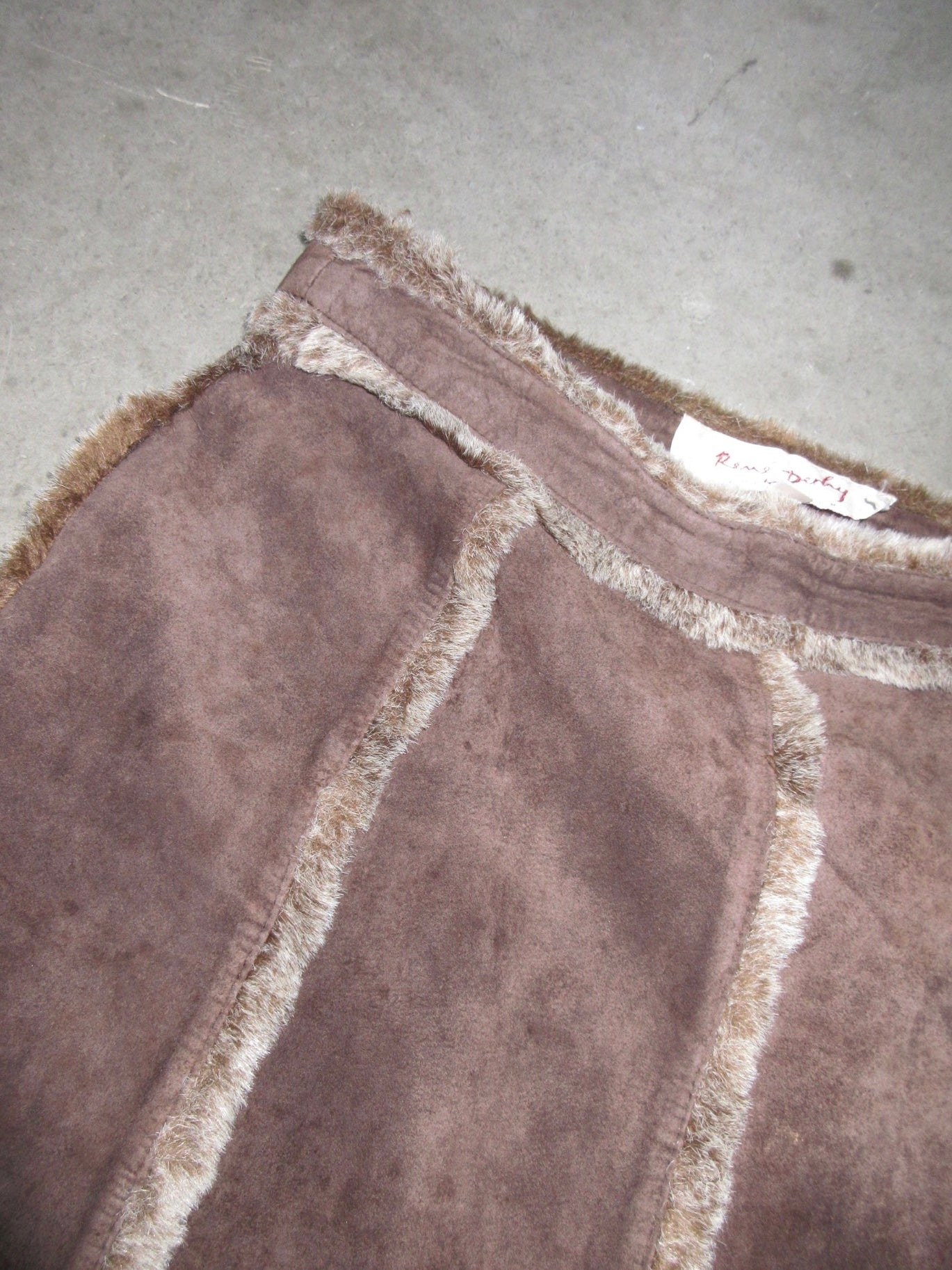 Vintage Design Leather Skirt