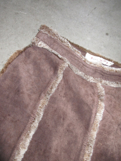 Vintage Design Leather Skirt