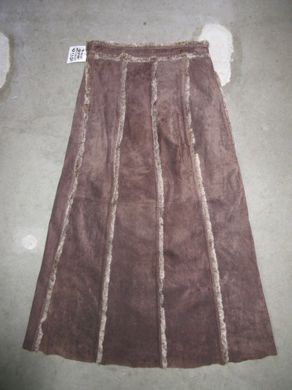 Vintage Design Leather Skirt