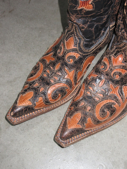 Vintage Design Western Boots