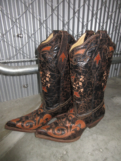 Vintage Design Western Boots