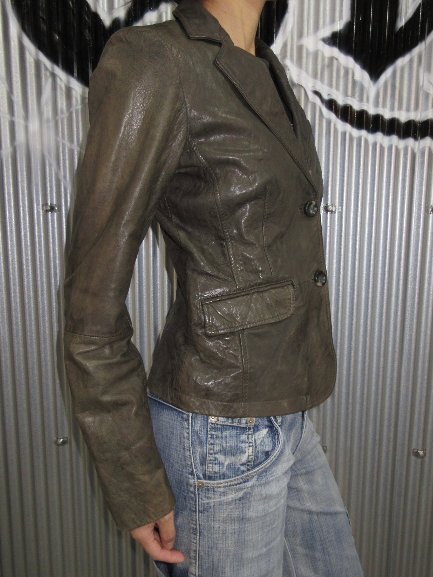 Vintage Design Leather Jacket