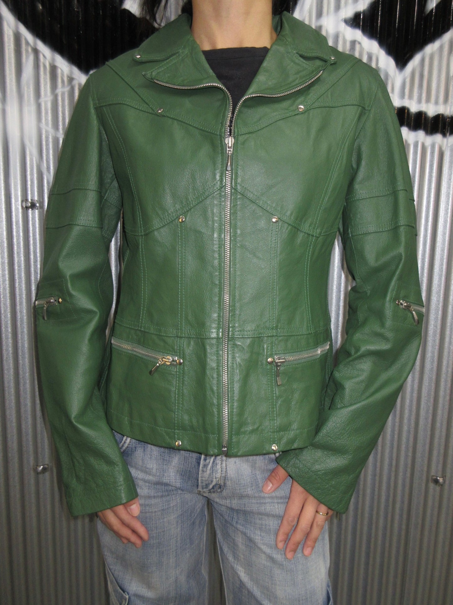 Vintage Design Leather Jacket
