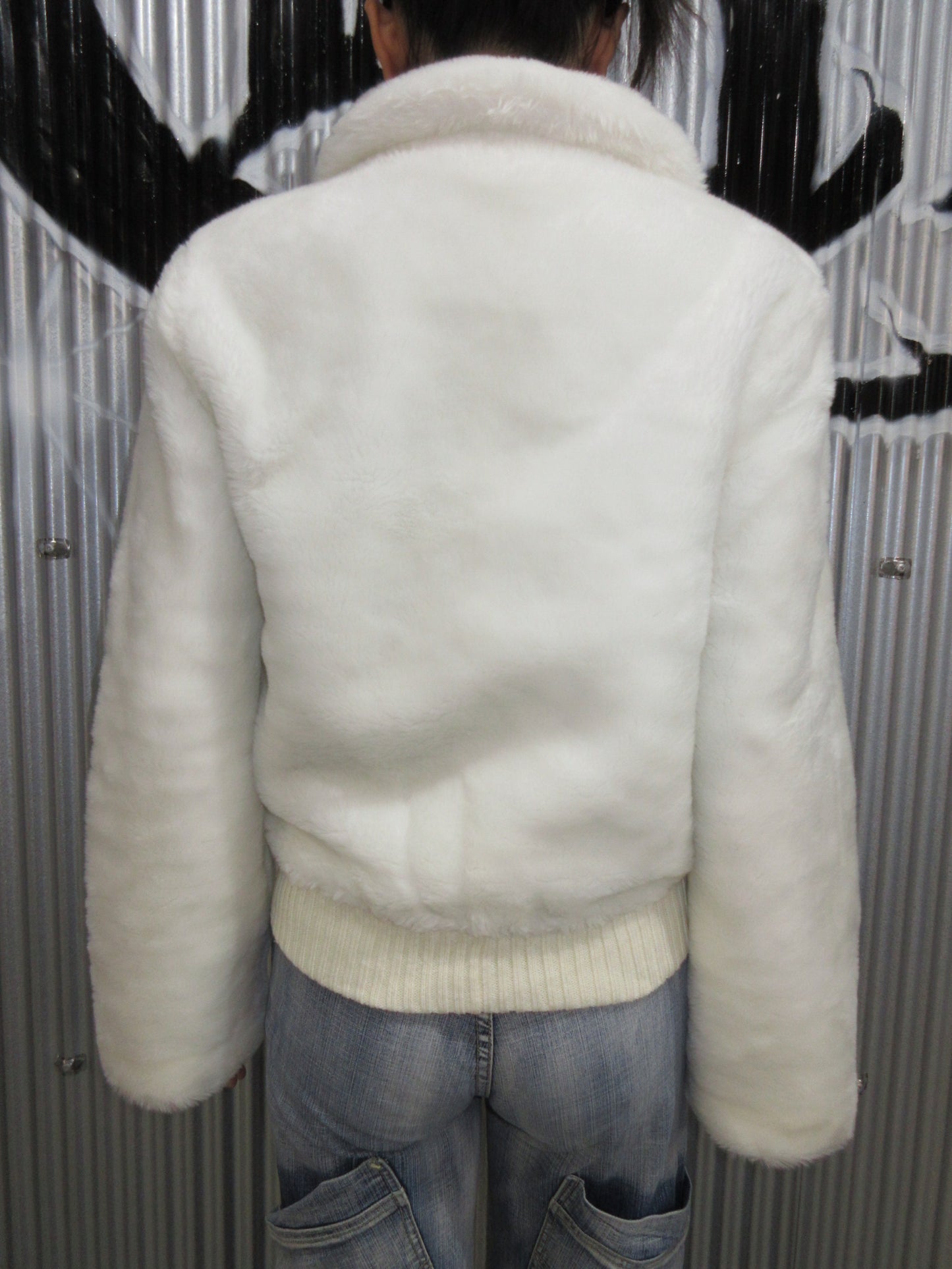 J.Lo Vintage Design Fake Fur Jacket