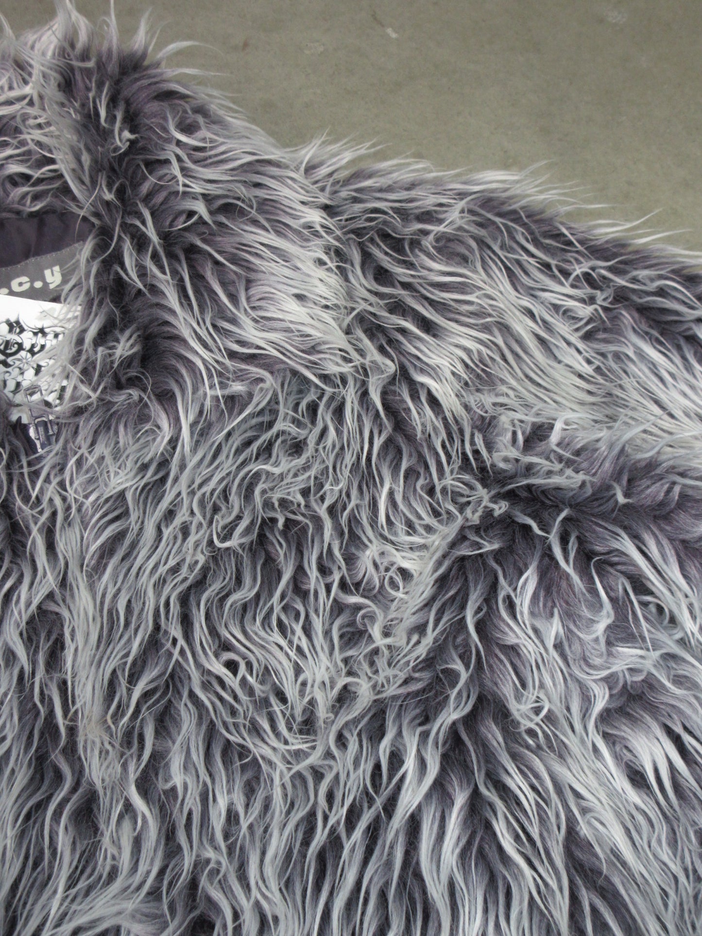 Vintage Design Fake Fur Jacket